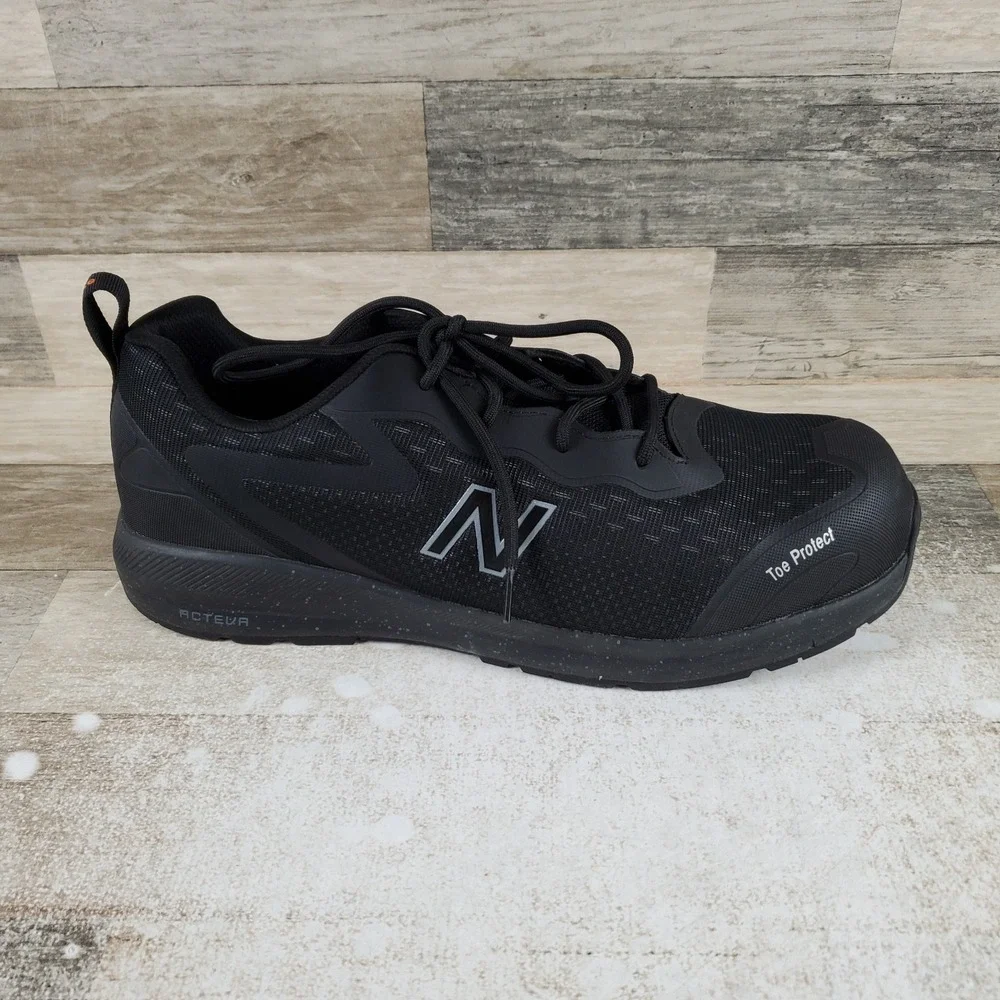 Reebok Sublite Cushion Mens Work Shoes Sz 13 W Gray Mesh Composite Toe Sneakers